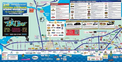 Panama City Beach Map Spring Break Panama City Beach Map Panama City Panama Panama City