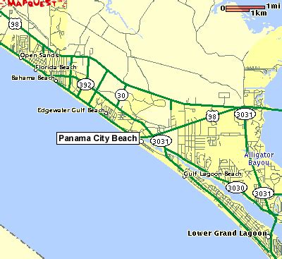 Panama City Beach Maps Of The Panama City Area