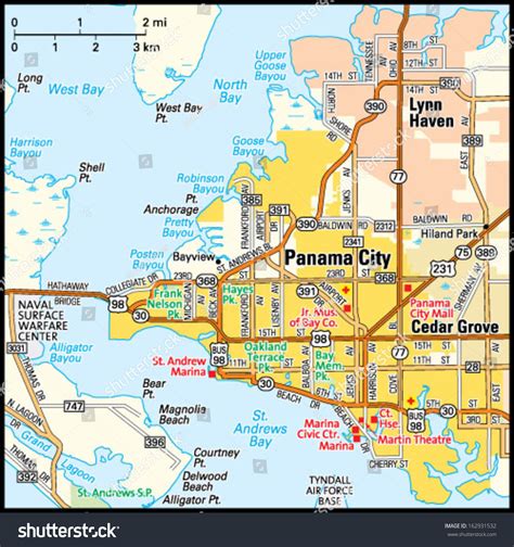 Panama City City Limits Map