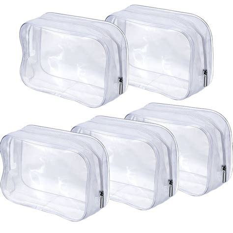 Pangda Clear Pvc Zippered Toiletry Carry Pouch Best Clear Cosmetic