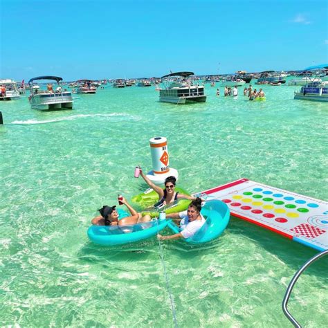 Paradise Pontoon Amp Crab Island In Destin Florida Youtube