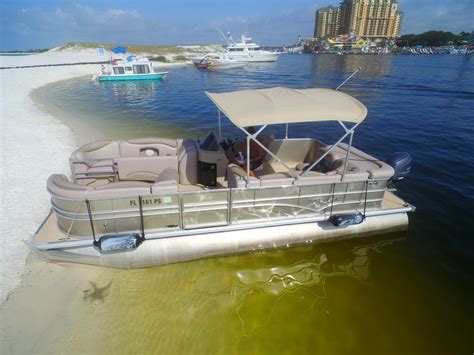 Paradise Pontoon Boat Rentals Captain Services In Destin Fl