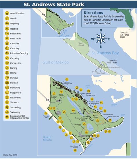 Park Map Amp Directions Florida State Parks Panama City Map State Parks