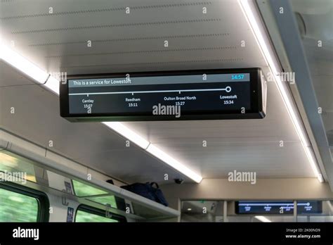 Passenger Information Display Destinations And Arrivale Times Message