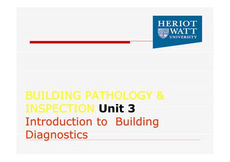 Pdf Building Pathology Inspection Unit 3 Trent Pdf