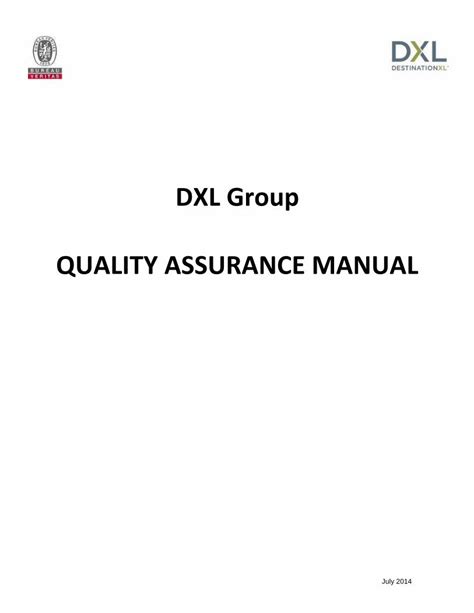 Pdf Dxl Group Quality Assurance Manual Flammability Of Clothing