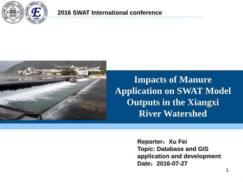 Pdf Impacts Of Manure Application On Swat Model Outputs In Compared