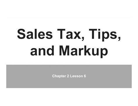 Pdf Sales Tax Tips And Markupkkilgore Weebly Com Uploads 4 6 9 3