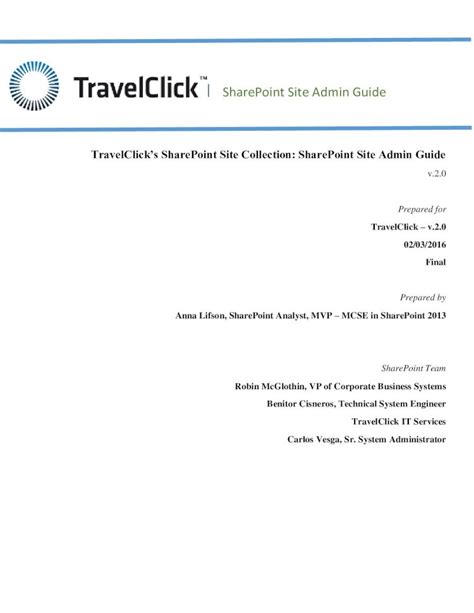 Pdf Travelclick Sharepoint Site Admin Guide Dokumen Tips