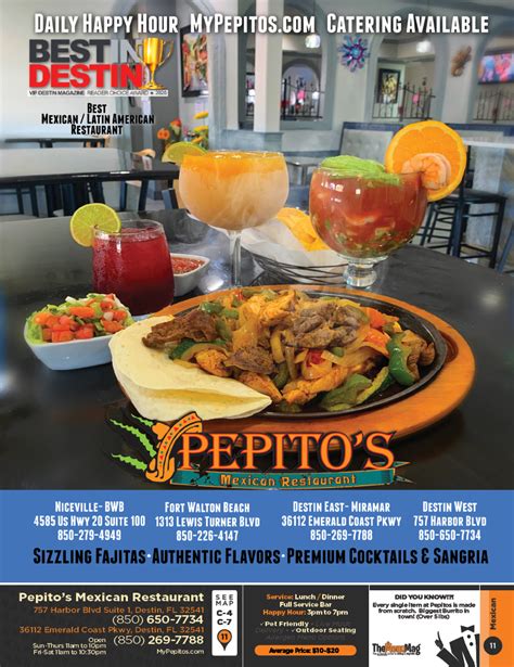 Pepito S Mexican Restaurant Destin Destin Fort Walton Beach Miramar