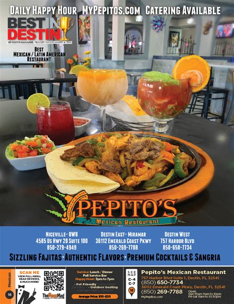 Pepito S Mexican Restaurant Destin Destin The Menu Mag