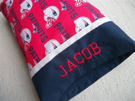 Personalized Patriots Pillow Travel Size By Pillowcaseparadise