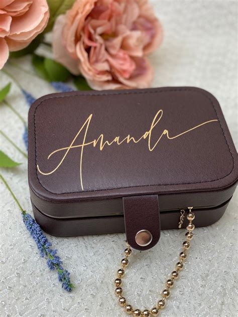 Personalized Travel Jewelry Box Jewelry Case Jewelry Etsy