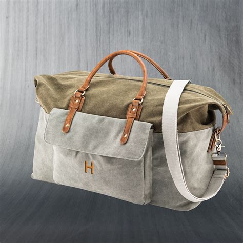 Personalized Weekender Bag Canvas Travel Bag Groomsman Gift Best