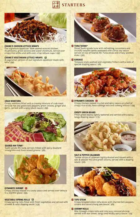 Pf Chang Menu With Prices