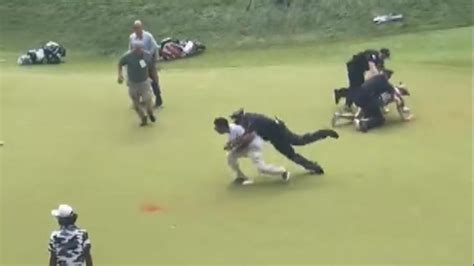 Pga Climate Protest Disrupts Pga Travelers Championship In Connecticut Us News Sky News