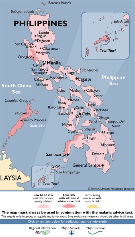 Philippines Malaria Map Fit For Travel