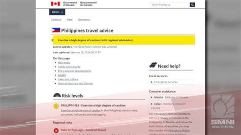 Philippines Security Sector Disagrees With Canada S Issued Travel Advisory