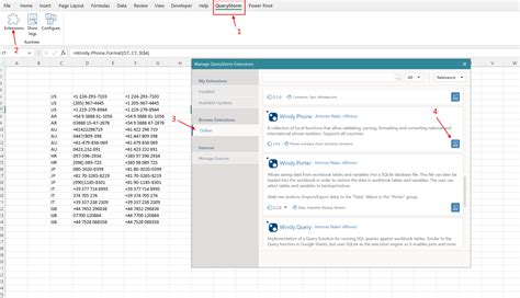 Phone Numbers In Excel Validating Parsing And Formatting Querystorm