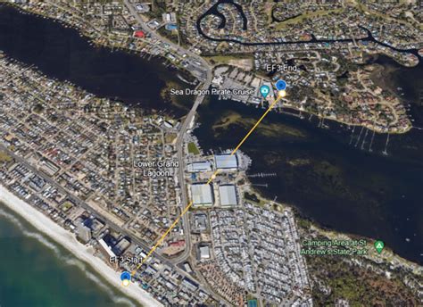 Photo Line Showing 70 Mile Path Panama City Beach Tornado Took As It Ravaged Florida