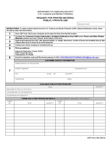 Photo Of Cbp Form Public