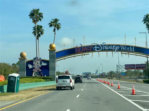 Photos World Drive Entrance Makeover Almost Complete For Walt Disney