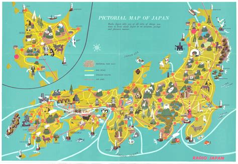 Pictorial Map Of Japan