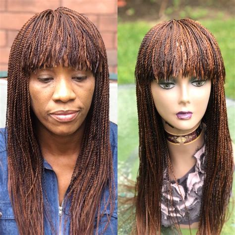 Pin On Braided Twist Bang Wig