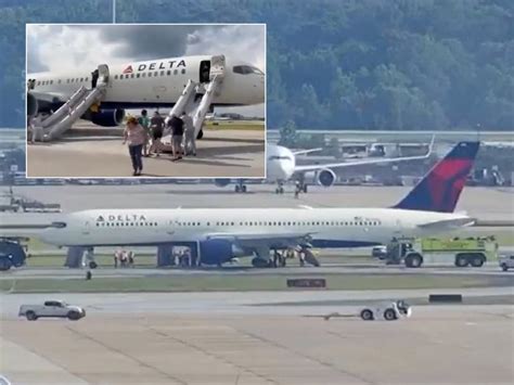 Plane Load Of Passengers Evacuated From Delta Flight After Tyres Burst