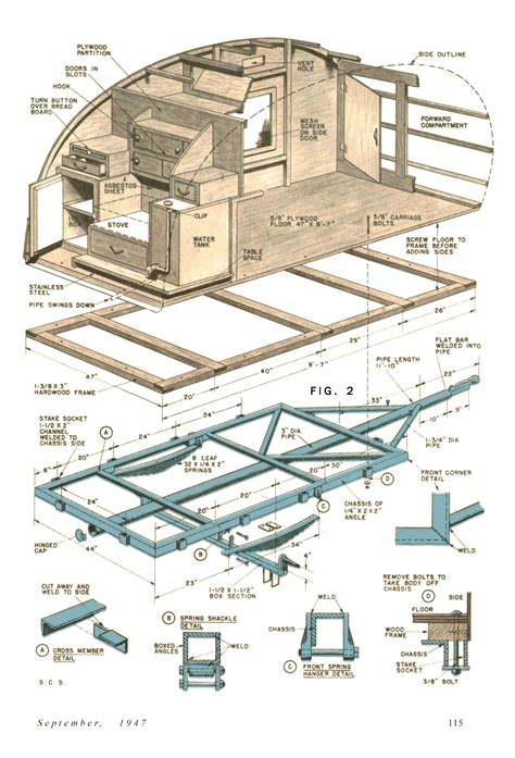 Plans To Build Homemade Travel Trailer Plans Pdf Plans