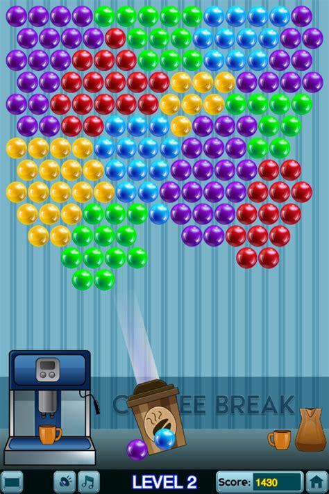 Play Coffee Break Bubble Shooter Game Free Online Easy Bubble