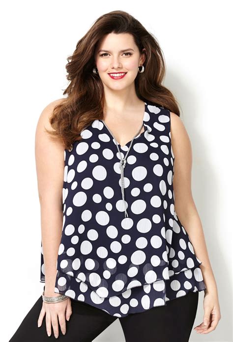 Plus Size Fashion Clothing Including Tops Pants Dresses Coats Suits Boots And More Avenue