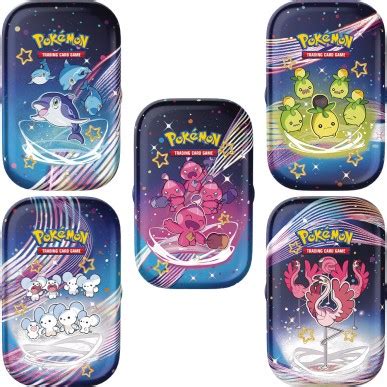 Pokemon Mini Tin C Stickers Sv 4 5 Destino Di Paldea Bundle 5 Mini Tin