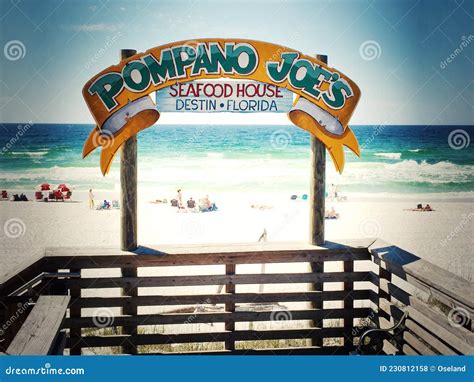 Pompano Joe S Seafood House Destin Florida Editorial Stock Photo Image Of Beach Gulf