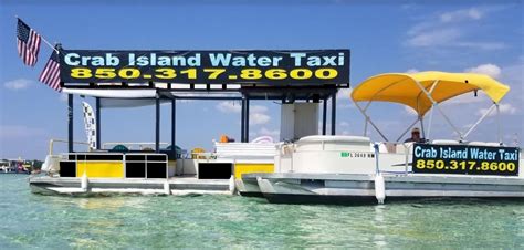 Pontoon Rentals Water Taxi Shuttle Crab Island Water Taxi April Vacation Pontoon Boat