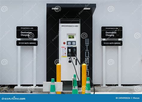 Porsche Destination Charging Station In Bangkok Editorial Photo Image