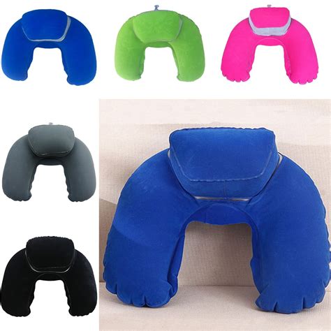 Portable Travel Pillow Inflatable Neck Pillow U Shape Blow Up Neck