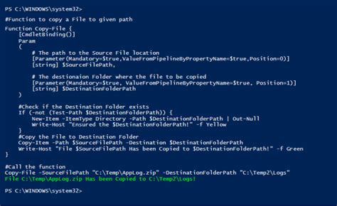 Copy Files with PowerShell Script