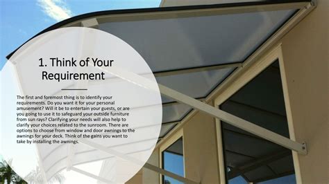 Ppt 5 Expert Tips For Choosing The Right Awnings For Your House Powerpoint Presentation Id