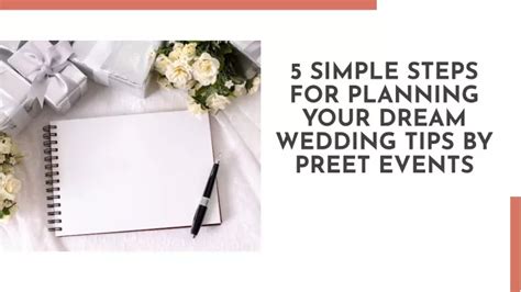 Ppt 5 Simple Steps For Planning Your Dream Wedding Tips By Preet