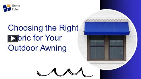 Ppt 5 Tips For Choosing The Right Outdoor Awning Powerpoint