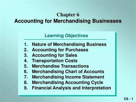 Ppt Chapter 6 Accounting For Merchandising Businesses Powerpoint Presentation Id 711921