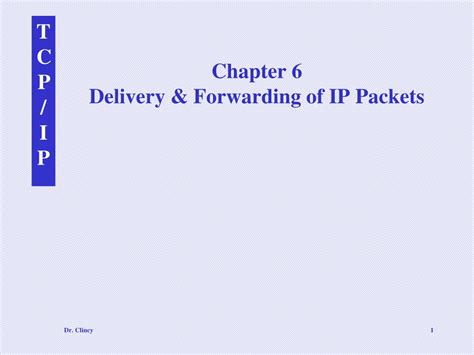 Ppt Chapter 6 Delivery Forwarding Of Ip Packets Powerpoint