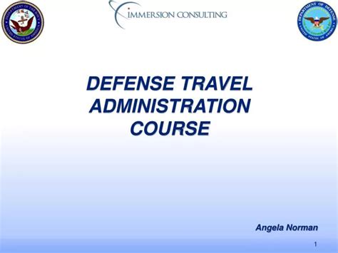 Ppt Defense Travel Administration Course Powerpoint Presentation