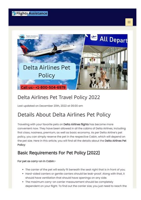 Ppt Delta Airlines Pet Travel Policy Powerpoint Presentation Free Download Id 11835124