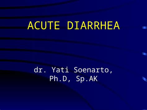 Ppt Diarrhea Akut Dokumen Tips