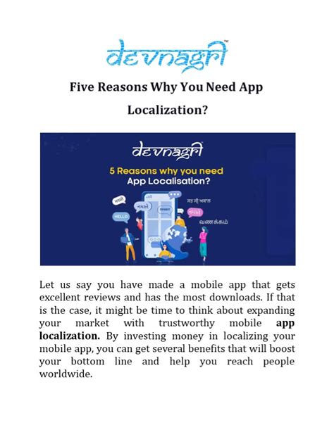 Ppt Five Reasons Why You Need App Localization Powerpoint