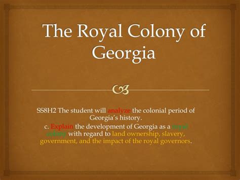 Ppt Georgia As A Colony Powerpoint Presentation Free Download Id