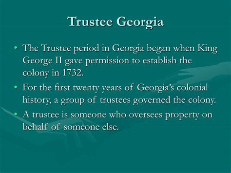 Ppt Georgia As A Trustee Colony Powerpoint Presentation Free