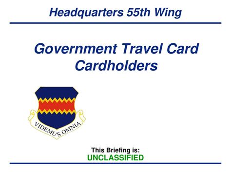 Ppt Government Travel Card Cardholders Powerpoint Presentation Free